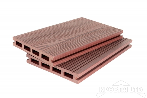Террасная доска GRAND LINE серия 3Д цвет Терракот 22×140x3000