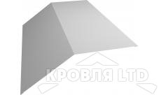 Планка конька плоского 145х145, Цинк, толщина 0,45