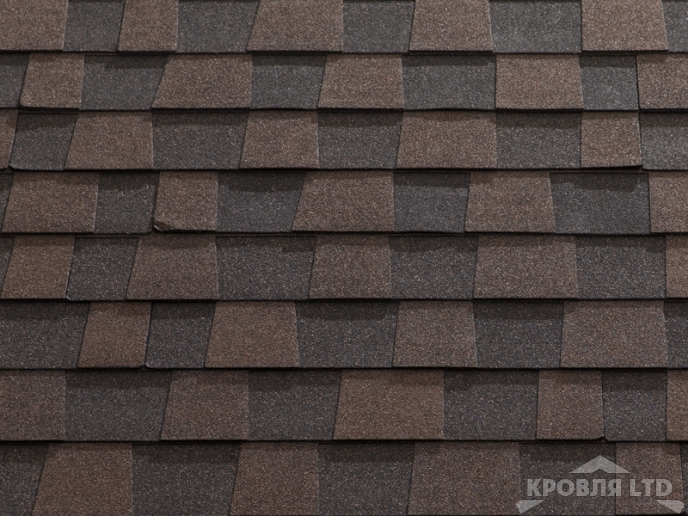 Гибкая черепица Катепал Коллекция Mansion цвет Бран