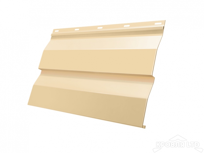 Сайдинг металлический Корабельная Доска, Полиэстер RAL 1014 слоновая кость, толщина 0,45
