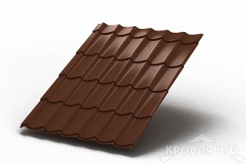 Металлочерепица Ламонтерра X, PURETAN RR 750 медно-коричневый, толщина 0,5
