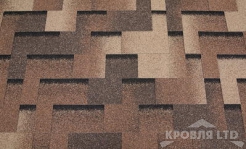 Гибкая черепица Roofshield  серия Family light коллекция Модерн цвет Сандаловый