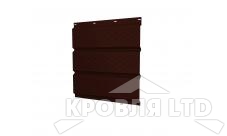 Софит тройной металлический полная перфорация, Полиэстер RAL RR 32 темно-коричневый, толщина 0,45
