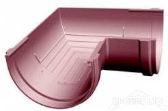 Угол желоба внутренний для водостока 90 градусов система Дёке цвет каштан