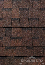 Гибкая ламинированная черепица Дёке серия EUROPA  Коллекция DRAGON цвет Темно-коричневый