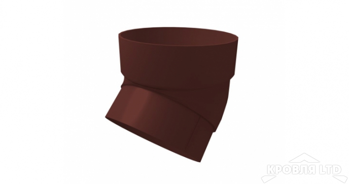 Колено трубы 45 град. ПВХ Grand Line 120/87 Ral 8017 шоколад
