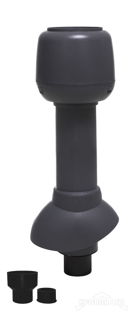 Вытяжная труба Vilpe 75Р/IS/500 цвет серый