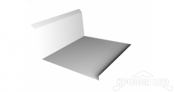 Планка примыкания нижняя 20х122х260х15, Цинк, толщина 0,45