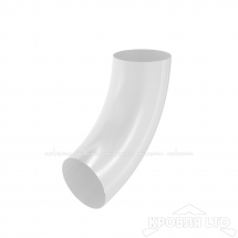 Колено универсальное для водостока Aквасистем 90мм RAL 9003 белый