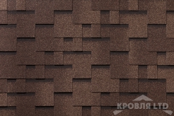 Гибкая черепица Roofshield  серия Premium коллекци Модерн цвет Лесной Орех