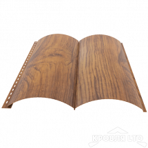 Сайдинг металлический Венец, под дерево Орех 3Д, толщина 0,45