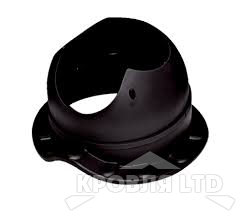 Основание для вентеляционной трубы Krovent Base-VT Wave 125/150 черный для металлочерепицы