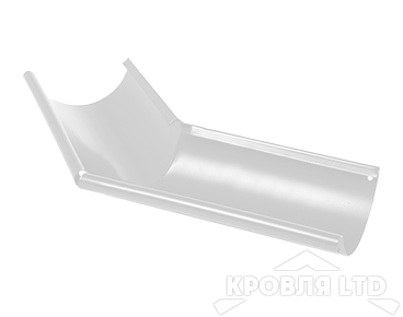 Угол желоба внешний Foramina PUR 135гр 125 мм RAL 9003 белый