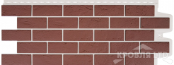 Фасадная панель Grand Line "Состаренный кирпич" Design Plus корица с белым швом