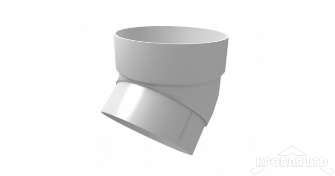 Колено трубы 45 град. ПВХ Grand Line 120/87 Ral 9003 Белый