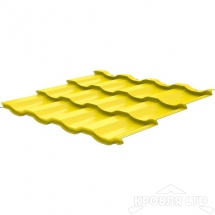 Металлочерепица Геркулес, Полиэстер RAL 1018 Желтый, толщина 0,45