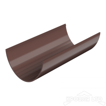 ТН ПВХ D125/82 ММ ЖЕЛОБ (1,5 М) КОРИЧНЕВЫЙ  Rall 8017
