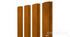 Штакетник Прямоугольный 0,45 Print-Double Golden Dub