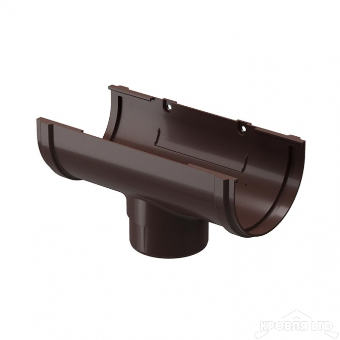 Воронка для водостока Деке Премиум 120/80мм  шоколад