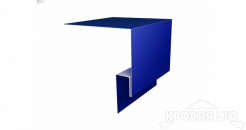 Планка околооконная сложная 200x50, Полиэстер RAL 5002 ультрамариново-синий, толщина 0,45