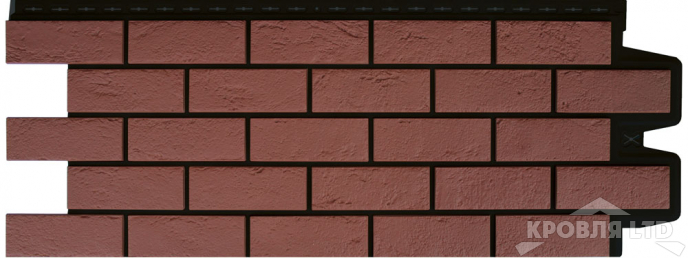 Фасадная панель Grand Line "Состаренный кирпич" Design Plus корица с черным швом