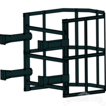 Пожарная лестница Универсальная Rofsystems П1-2, Дуга экрана 800 мм Полиэстер RAL Цвет RAL  9005 
Черный, 1,05 м