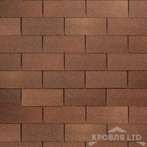 Гибкая черепица Шинглас серия Классик коллекция Фламенко цвет Коричневый