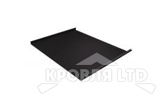 Фальц двойной стоящий, PurPro Matt RR 23 темно-серый, толщина 0,5