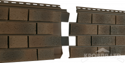 Фасадная панель Ю-ПЛАСТ Стоун Хаус S-Lock Клинкер Нордик Лава