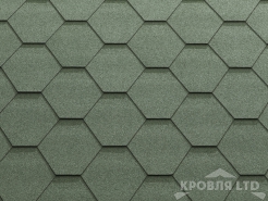 Гибкая черепица Катепал Коллекция  KL цвет Зеленый