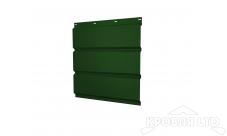 Софит тройной металлический без перфорации, Полиэстер RAL 6005 зеленый мох, толщина 0,45