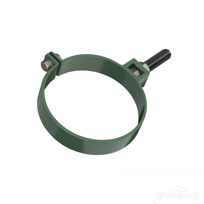 ТН ПВХ D125/82 ММ ХОМУТ ТРУБЫ УНИВЕРСАЛЬНЫЙ 140ММ ЗЕЛЕНЫЙ Rall 6005
