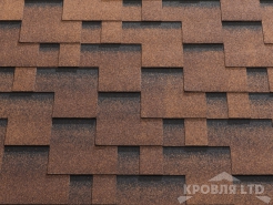 Гибкая черепица Катепал Коллекция Rocky цвет Терракота