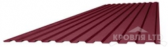 Профнастил С9, Полиэстер RAL 3005 красное вино, толщина 0,5