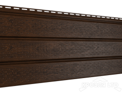 Софит PRO Ю пласт полная перфорация темный орех 3м