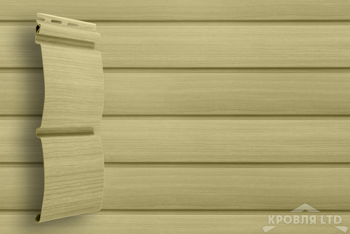 Сайдинг виниловый   GL Tundra Блок хаус  трехслойный ясень 3,0 м