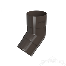 ТН ПВХ D125/82 ММ КОЛЕНО ТРУБЫ 108°  ТЕМНО-КОРИЧНЕВЫЙ  Rall 8019