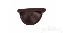 Заглушка торцевая универсальная Оптима 125/90 RAL 8017 шоколад