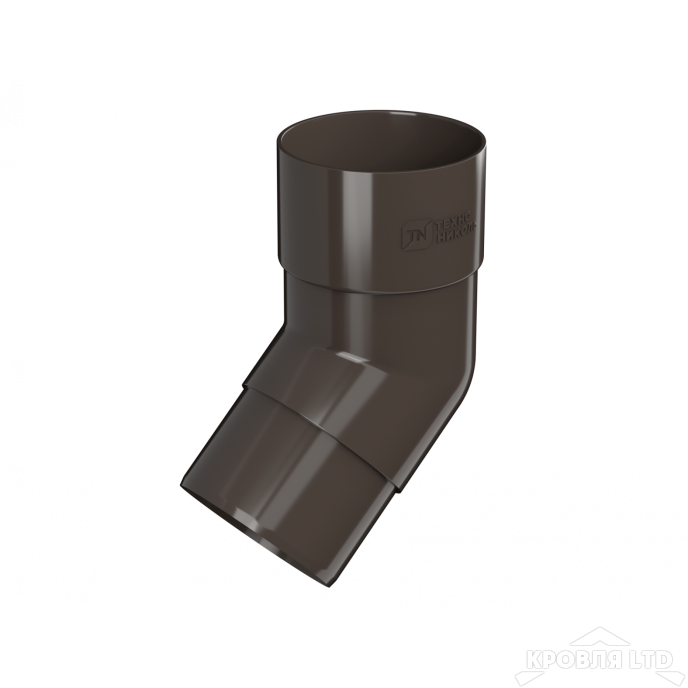 ТН ПВХ D125/82 ММ КОЛЕНО ТРУБЫ 108°  ТЕМНО-КОРИЧНЕВЫЙ  Rall 8019