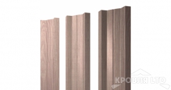 Штакетник М-образный А 0,45 Print Twincolor White Wood