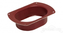 Воронка врезная Vortex 125/90 RAL 3005 красное вино