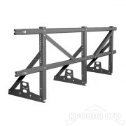 Кровельное ограждение Roofsystems серия PRESTIGE ZN H-600 45*25 EURO, Полиэстер RAL 7024 серый графит, 3м