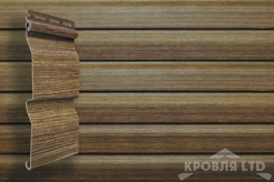 Сайдинг виниловый   GL Корабельная доска Tundra трехслойный кедр 3,0 м