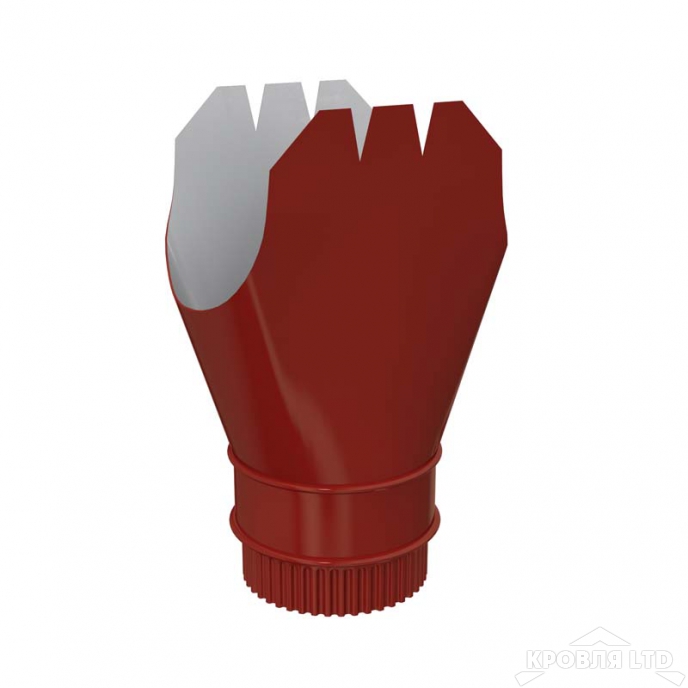 Воронка выпускная Проект 185/150 Ral 3011 коричневокрасный