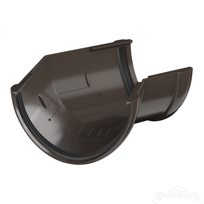 ТН ПВХ D125/82 ММ УГОЛ ЖЕЛОБА 135°  ТЕМНО-КОРИЧНЕВЫЙ  Rall 8019