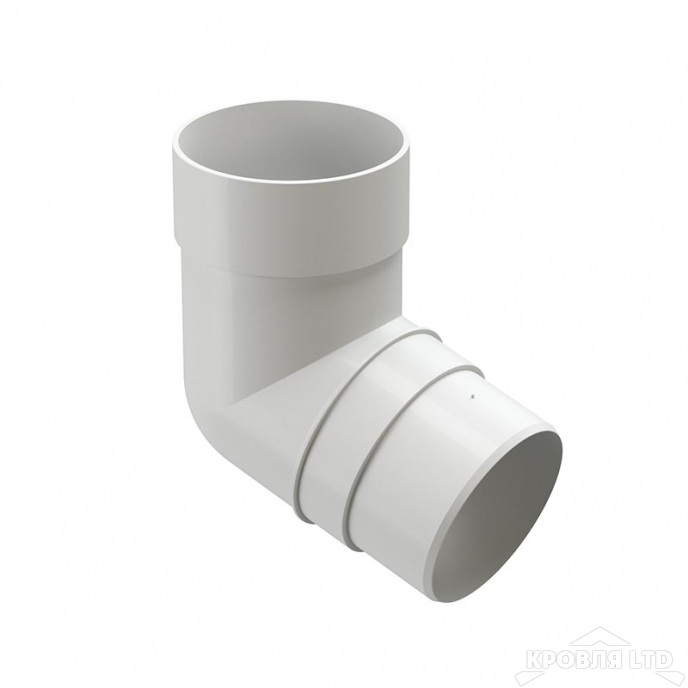 Колено трубы для водостока 72 град Деке Премиум  пломбир
