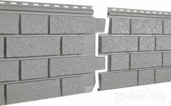 Фасадная панель Ю-ПЛАСТ Стоун Хаус S-Lock Клинкер Нордик Дым