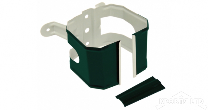 Кронштейн трубы на дерево прямоугольный Vortex 127мм RAL 6005