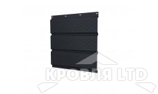 Софит тройной металлический полная перфорация, Полиэстер RAL 7024 мокрый асфальт, толщина 0,45