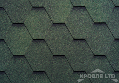 Гибкая черепица Ruflex  серия Стандарт коллекция Sota mint цвет Зеленый